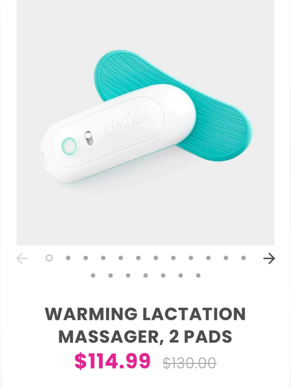 LaVie Warming Lactation Massagers (Set of 2) + Charger & Bag – NEW - Picture 3 of 12